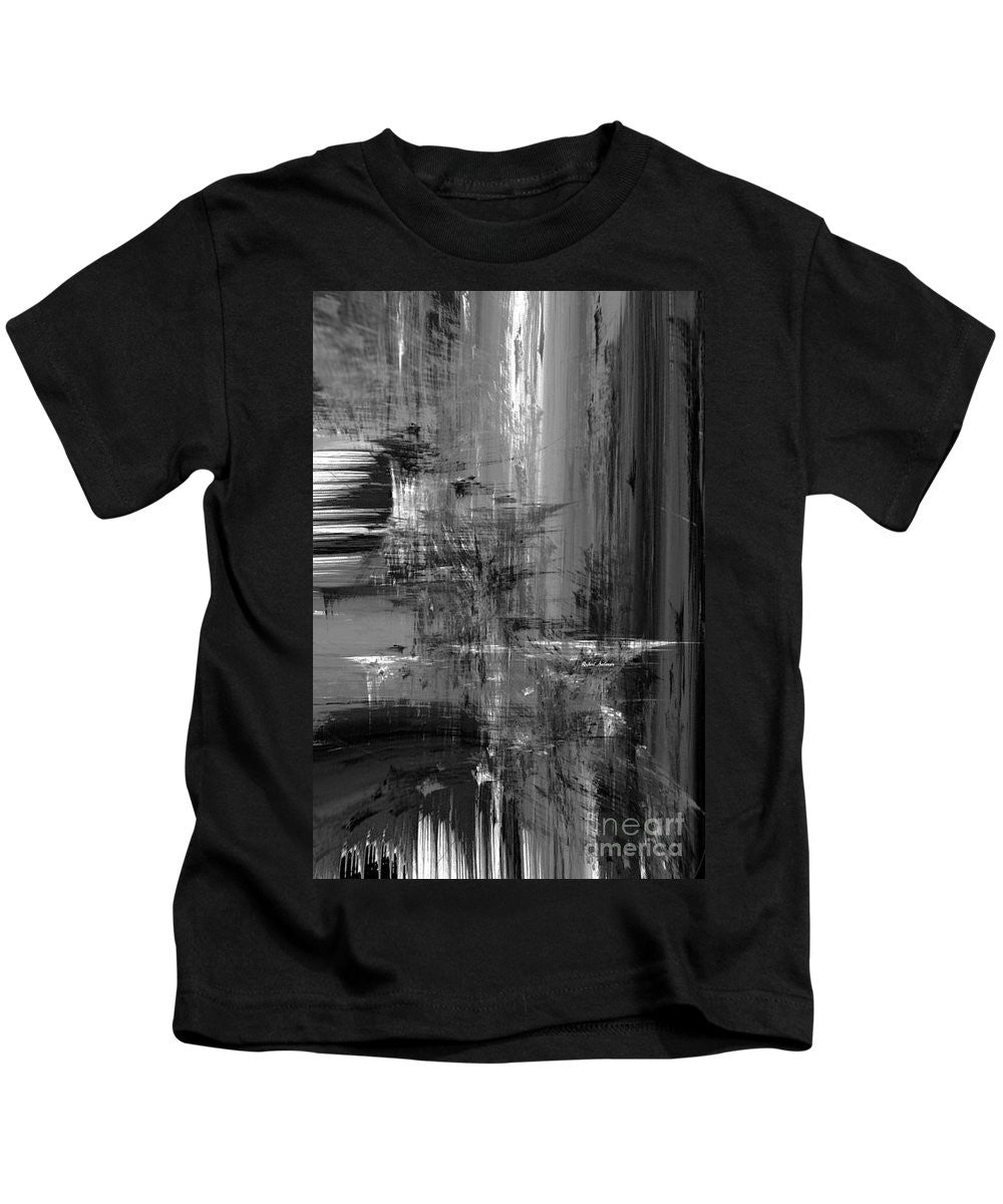 Kids T-Shirt - Waterfall In Black And White