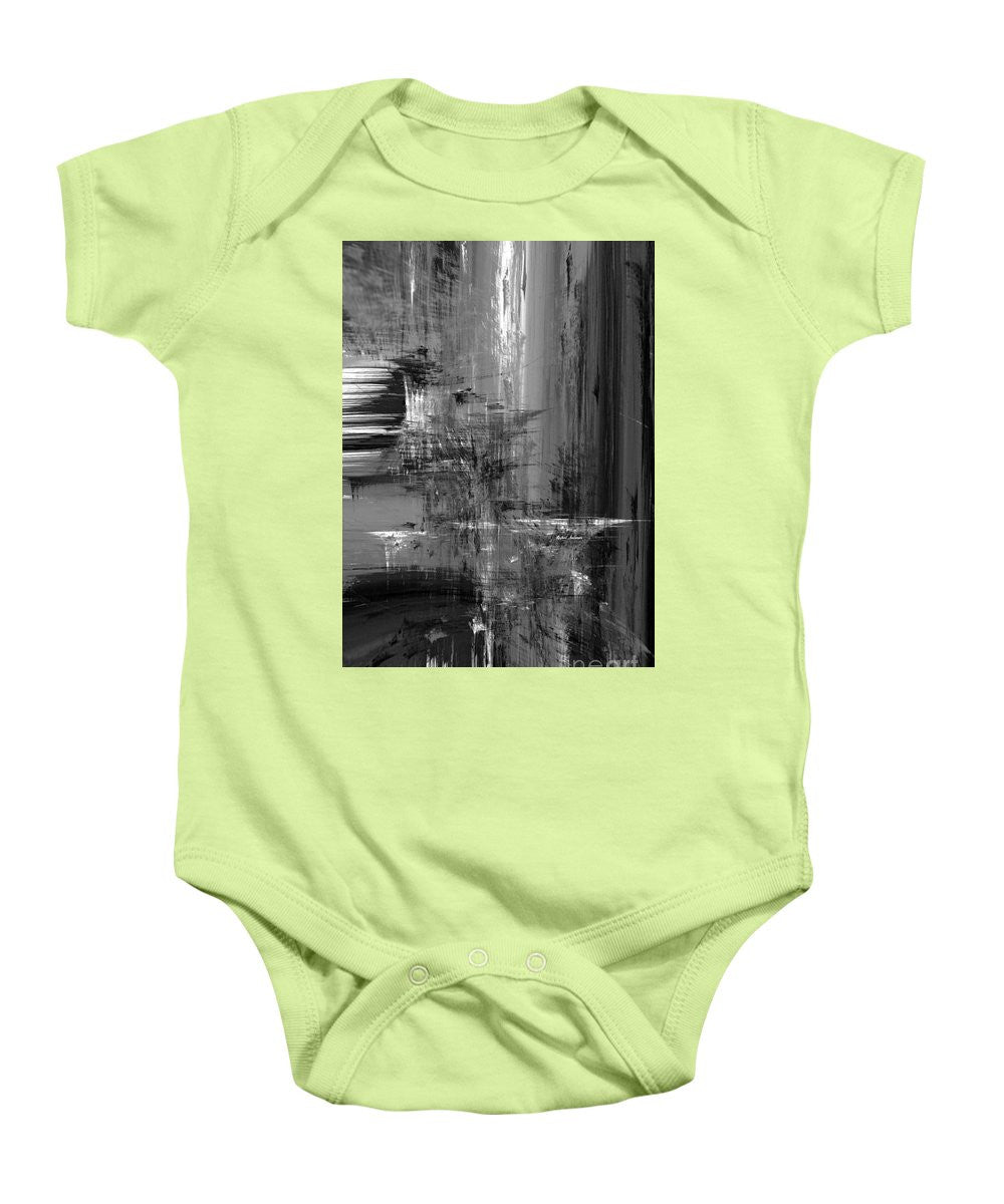 Baby Onesie - Waterfall In Black And White