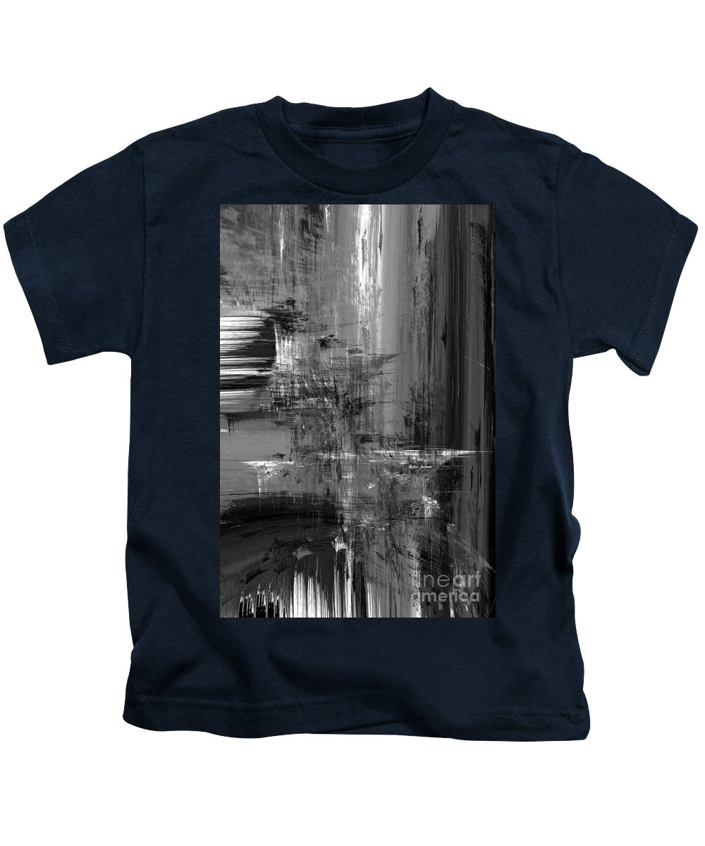 Kids T-Shirt - Waterfall In Black And White