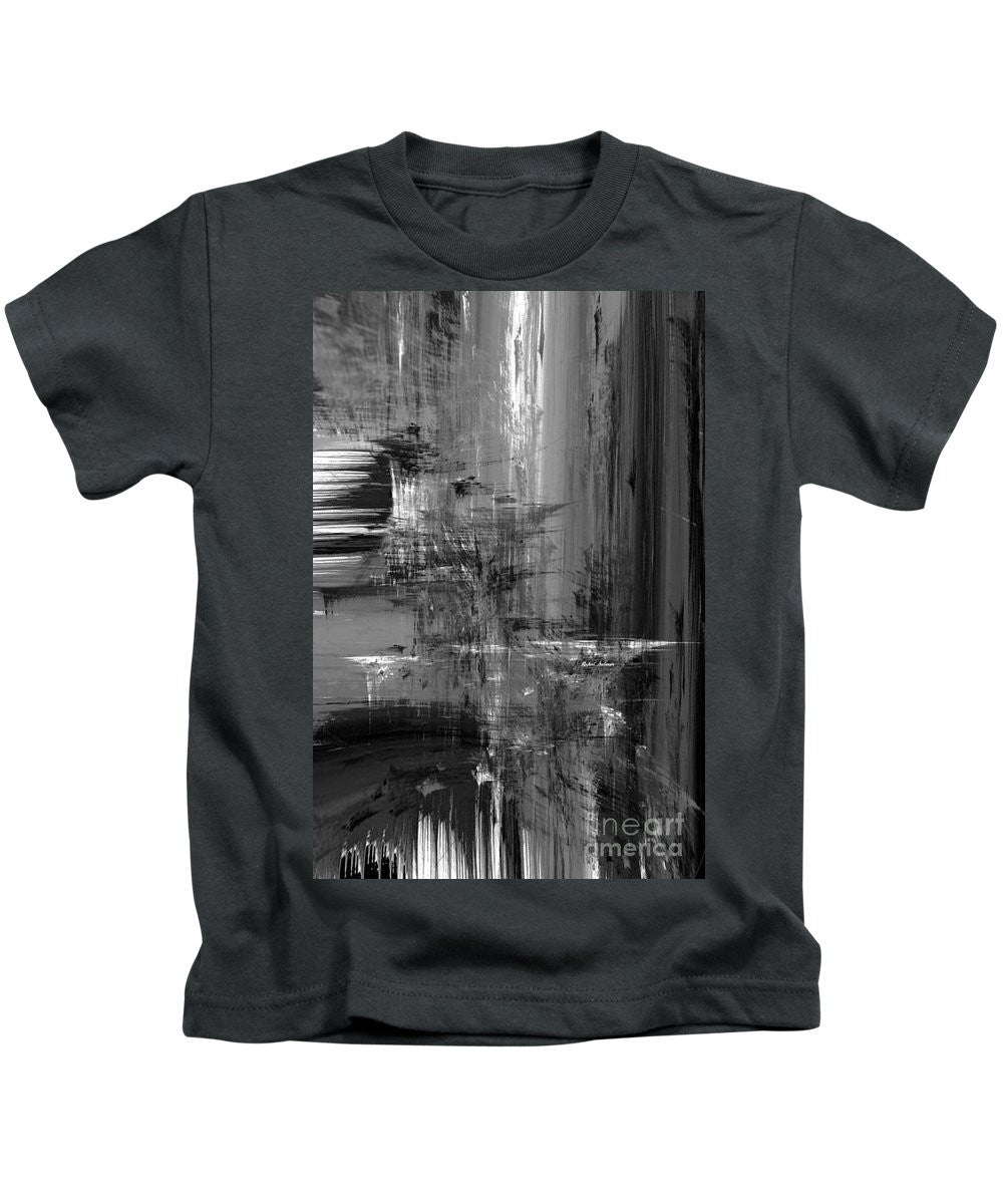 Kids T-Shirt - Waterfall In Black And White