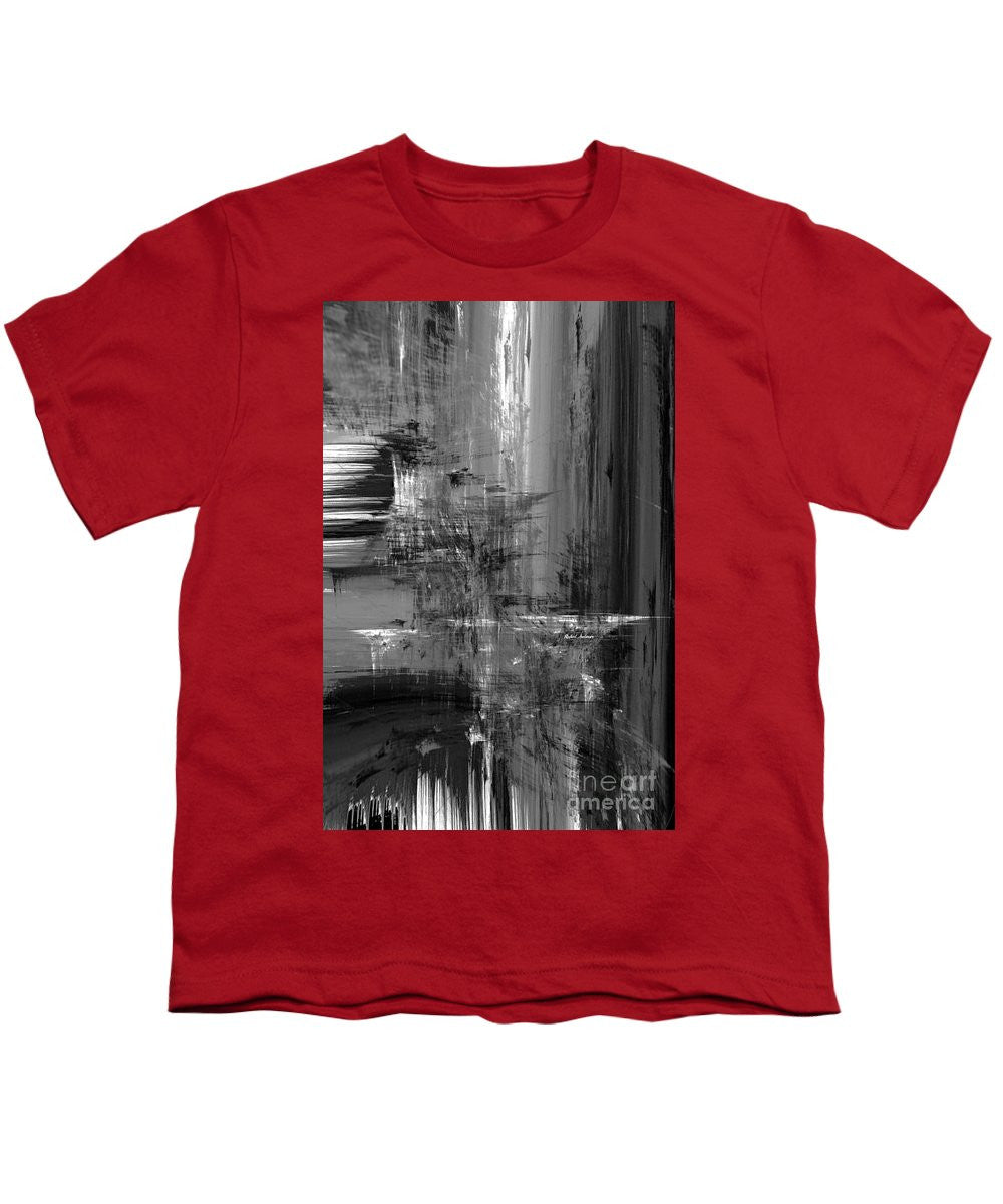 Youth T-Shirt - Waterfall In Black And White