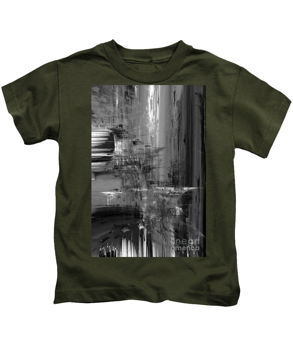 Kids T-Shirt - Waterfall In Black And White