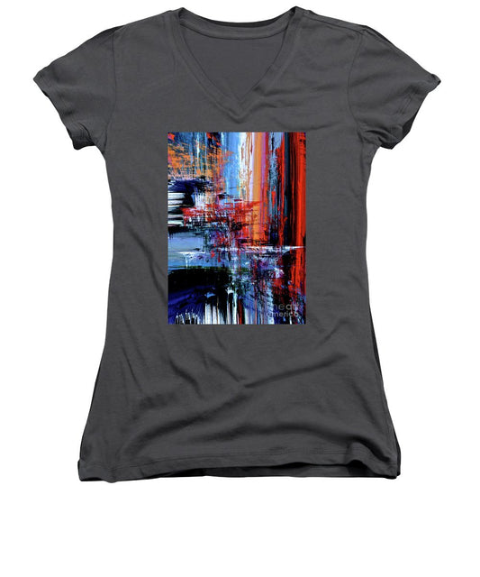 Women's V-Neck T-Shirt (Junior Cut) - Waterfall