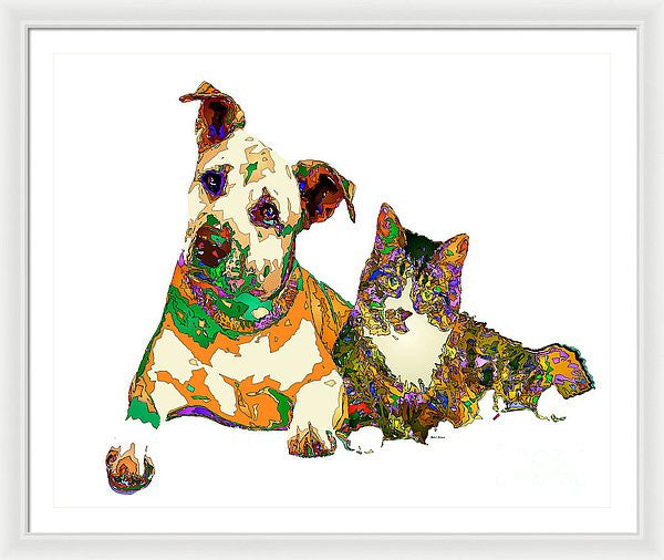 Framed Print - We Make People Happy For A Living. Pet Series