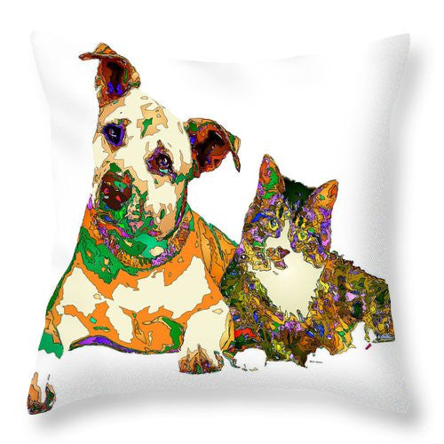 Throw Pillow - We Make People Happy For A Living. Pet Series