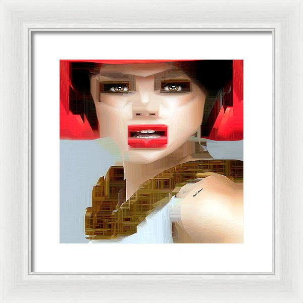 Framed Print - What Did You Say