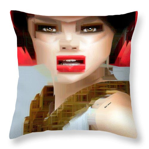 Throw Pillow - What Did You Say