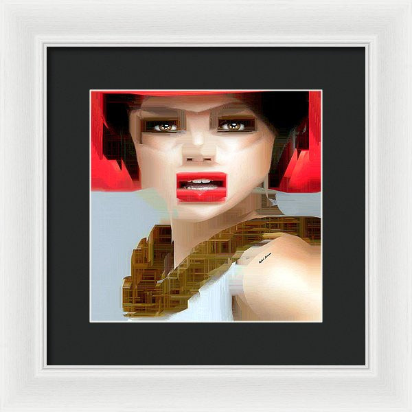 Framed Print - What Did You Say