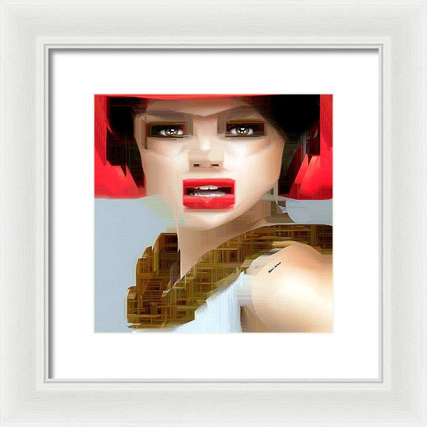 Framed Print - What Did You Say