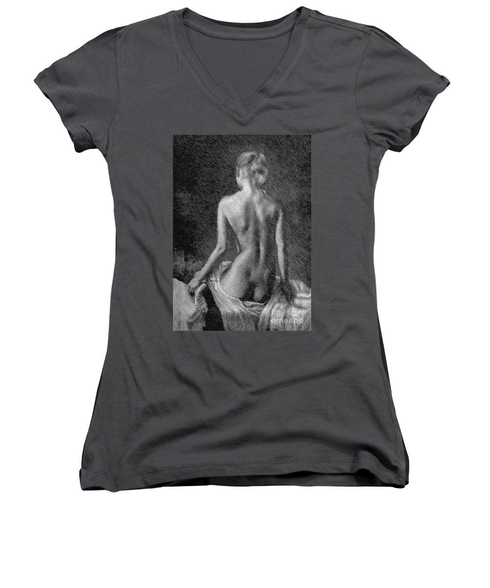 Women's V-Neck T-Shirt (Junior Cut) - What Should I Wear Today?