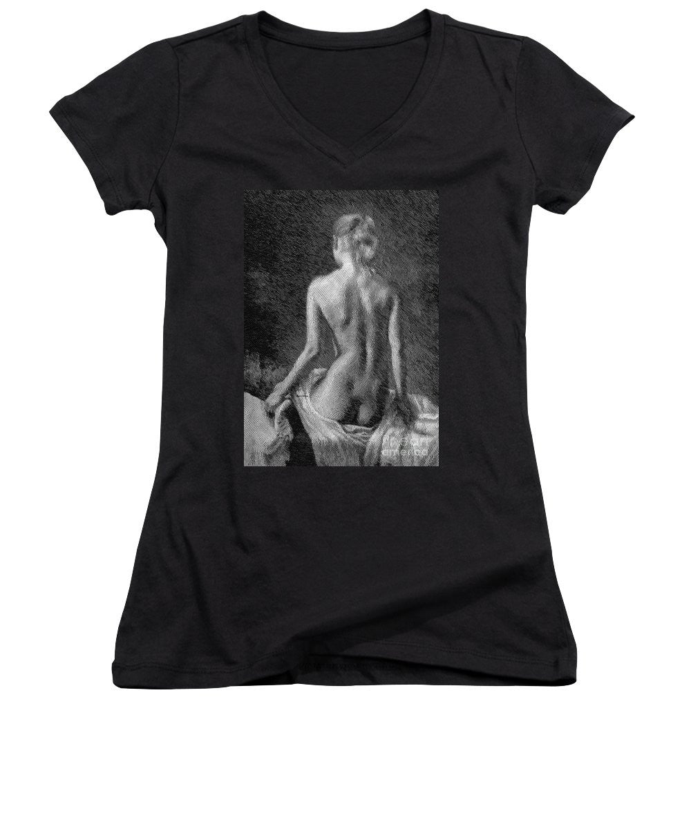 Women's V-Neck T-Shirt (Junior Cut) - What Should I Wear Today?