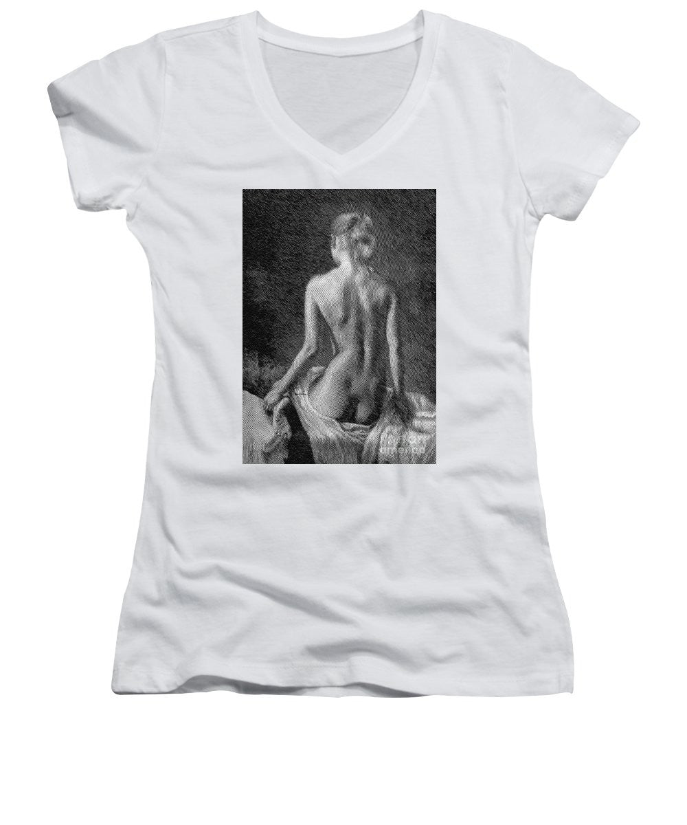 Women's V-Neck T-Shirt (Junior Cut) - What Should I Wear Today?