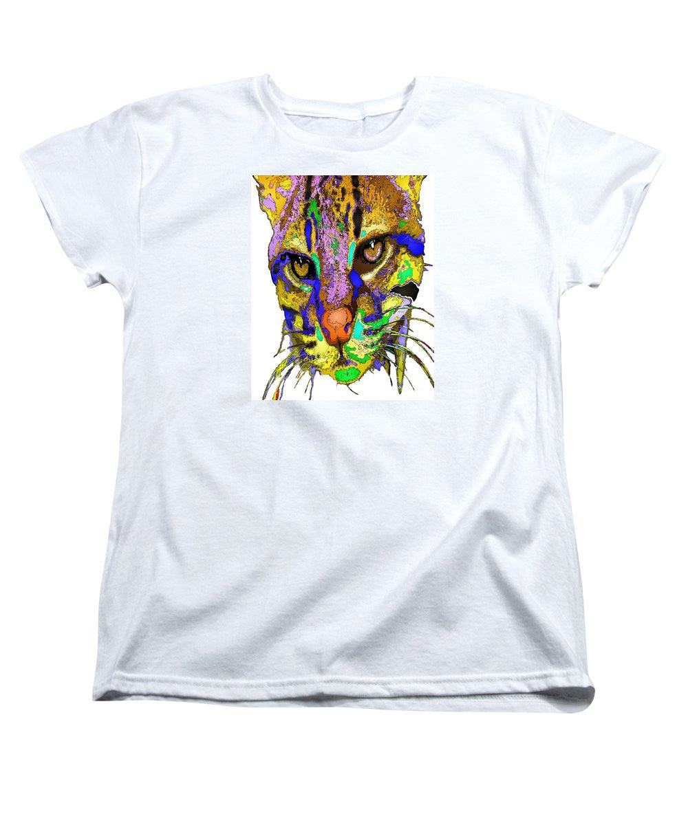 Women's T-Shirt (Standard Cut) - Whiskers. Pet Series