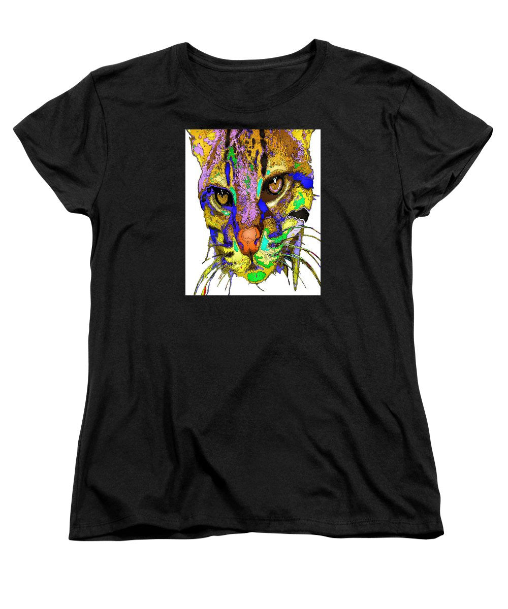 Women's T-Shirt (Standard Cut) - Whiskers. Pet Series