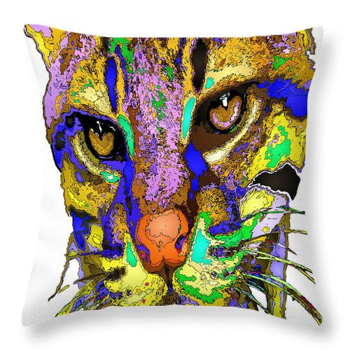 Throw Pillow - Whiskers. Pet Series