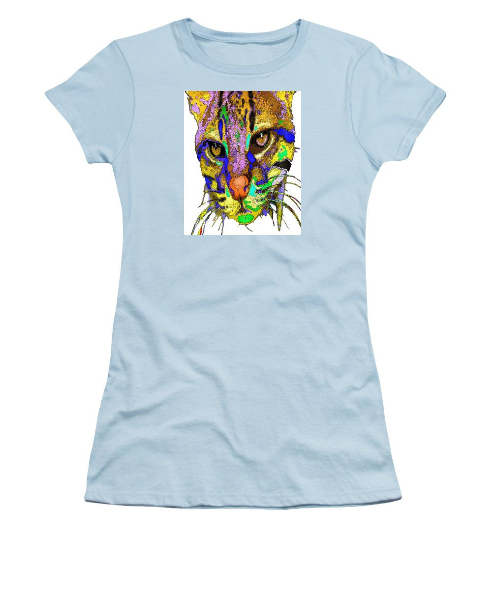 Women's T-Shirt (Junior Cut) - Whiskers. Pet Series