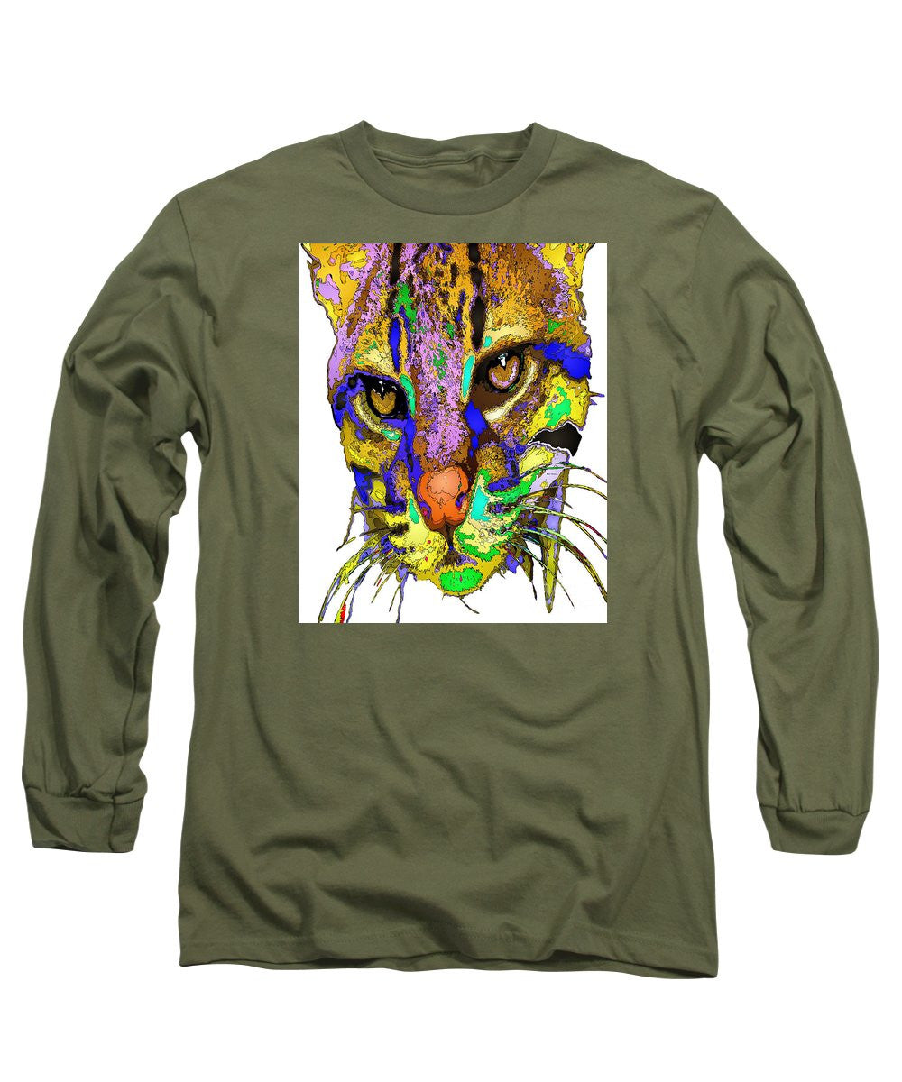 Long Sleeve T-Shirt - Whiskers. Pet Series