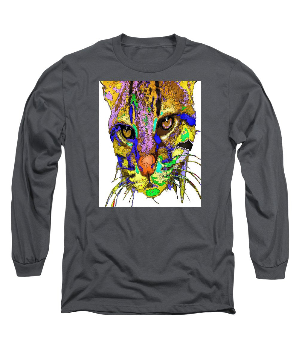 Long Sleeve T-Shirt - Whiskers. Pet Series