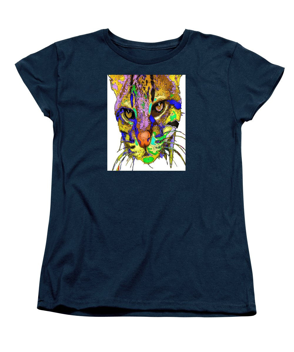 Women's T-Shirt (Standard Cut) - Whiskers. Pet Series