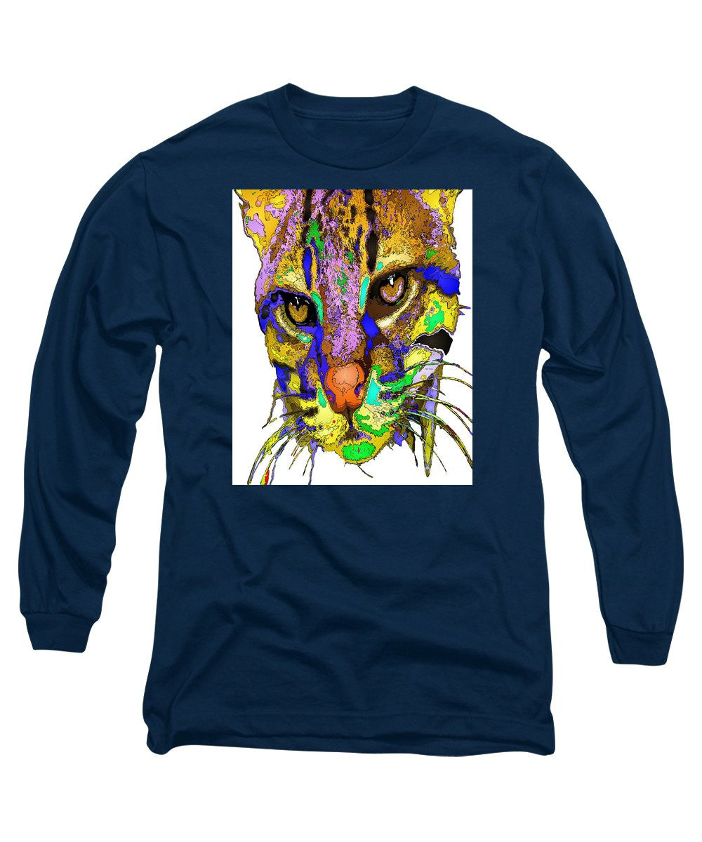 Long Sleeve T-Shirt - Whiskers. Pet Series