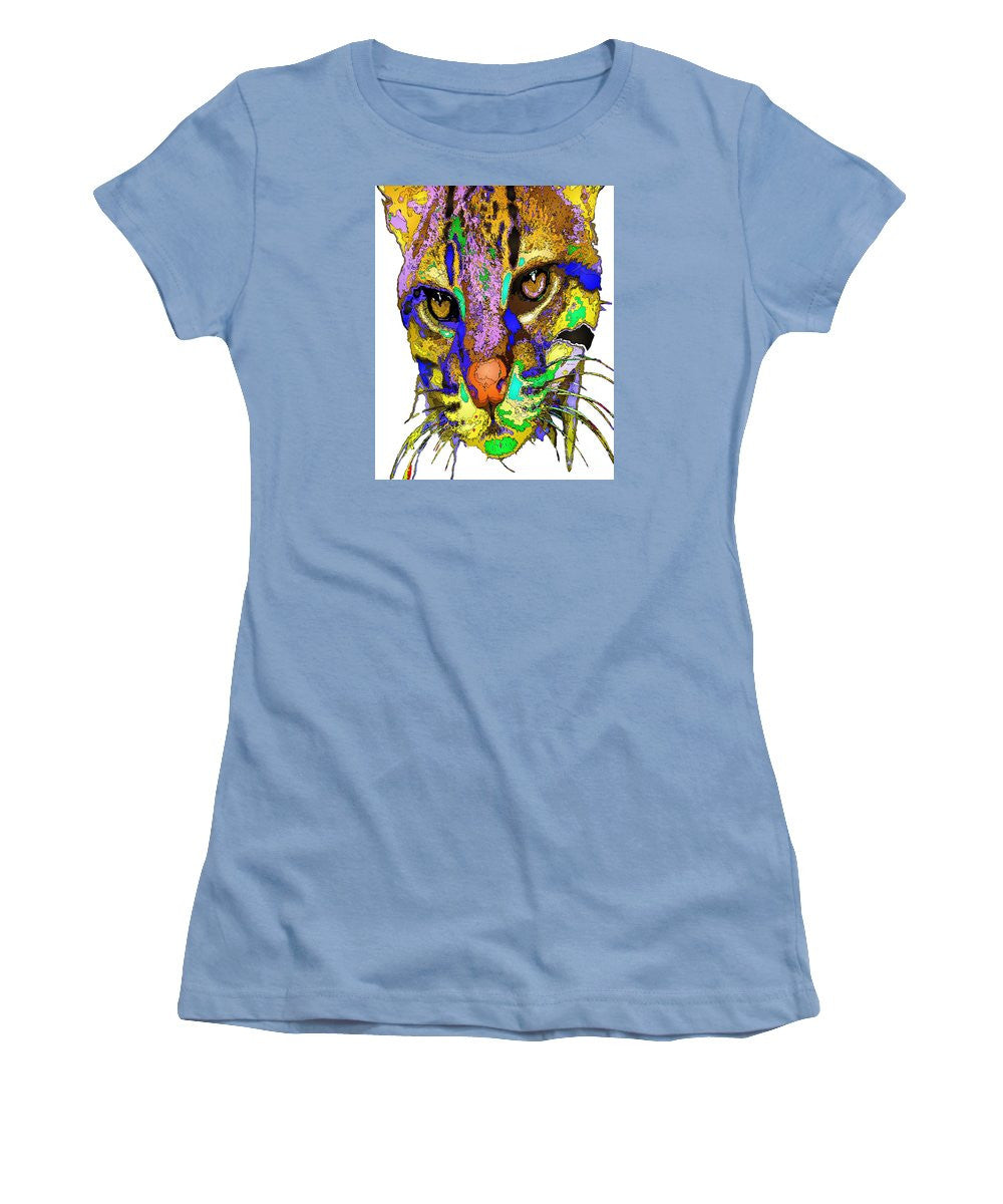 Women's T-Shirt (Junior Cut) - Whiskers. Pet Series