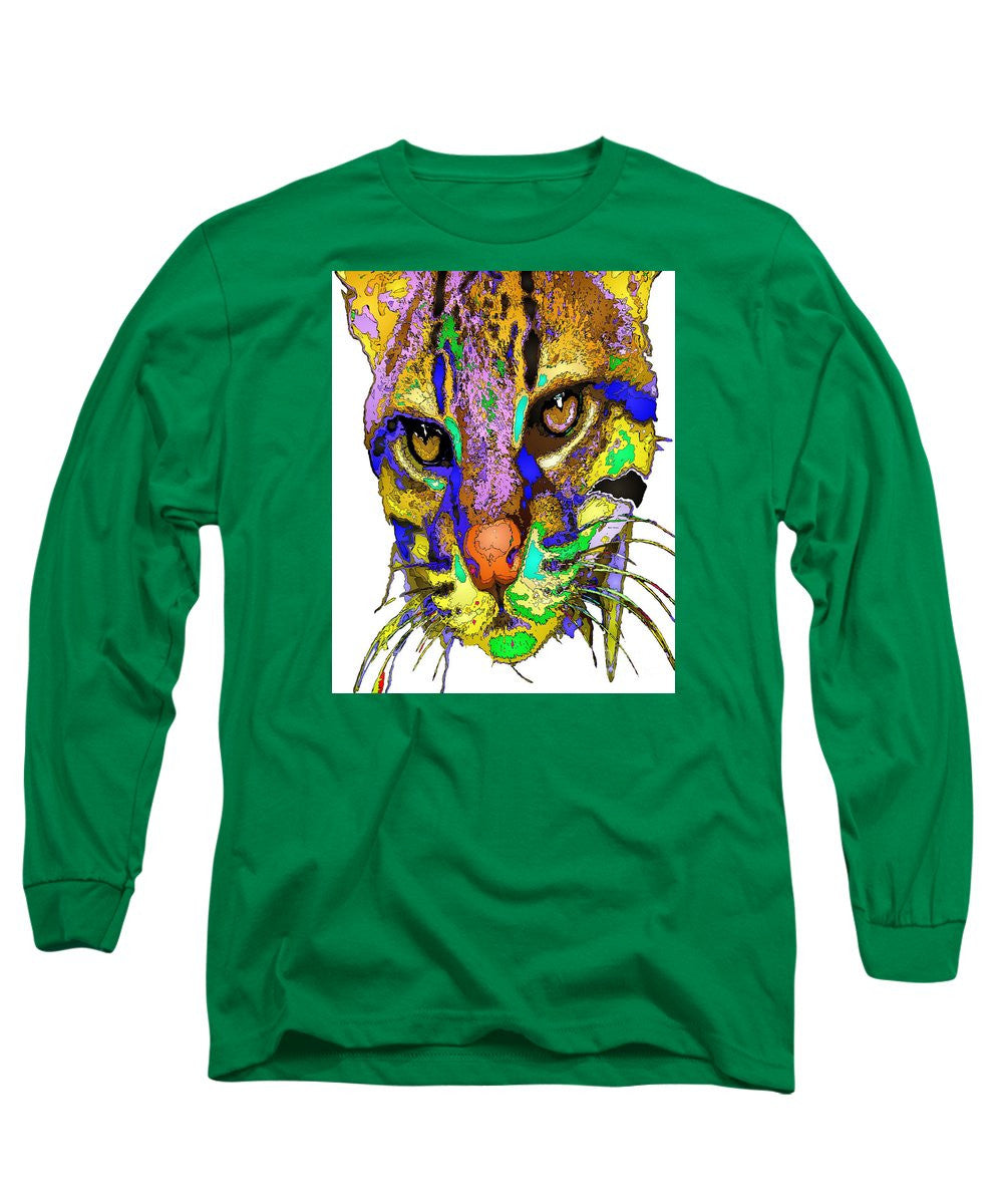 Long Sleeve T-Shirt - Whiskers. Pet Series