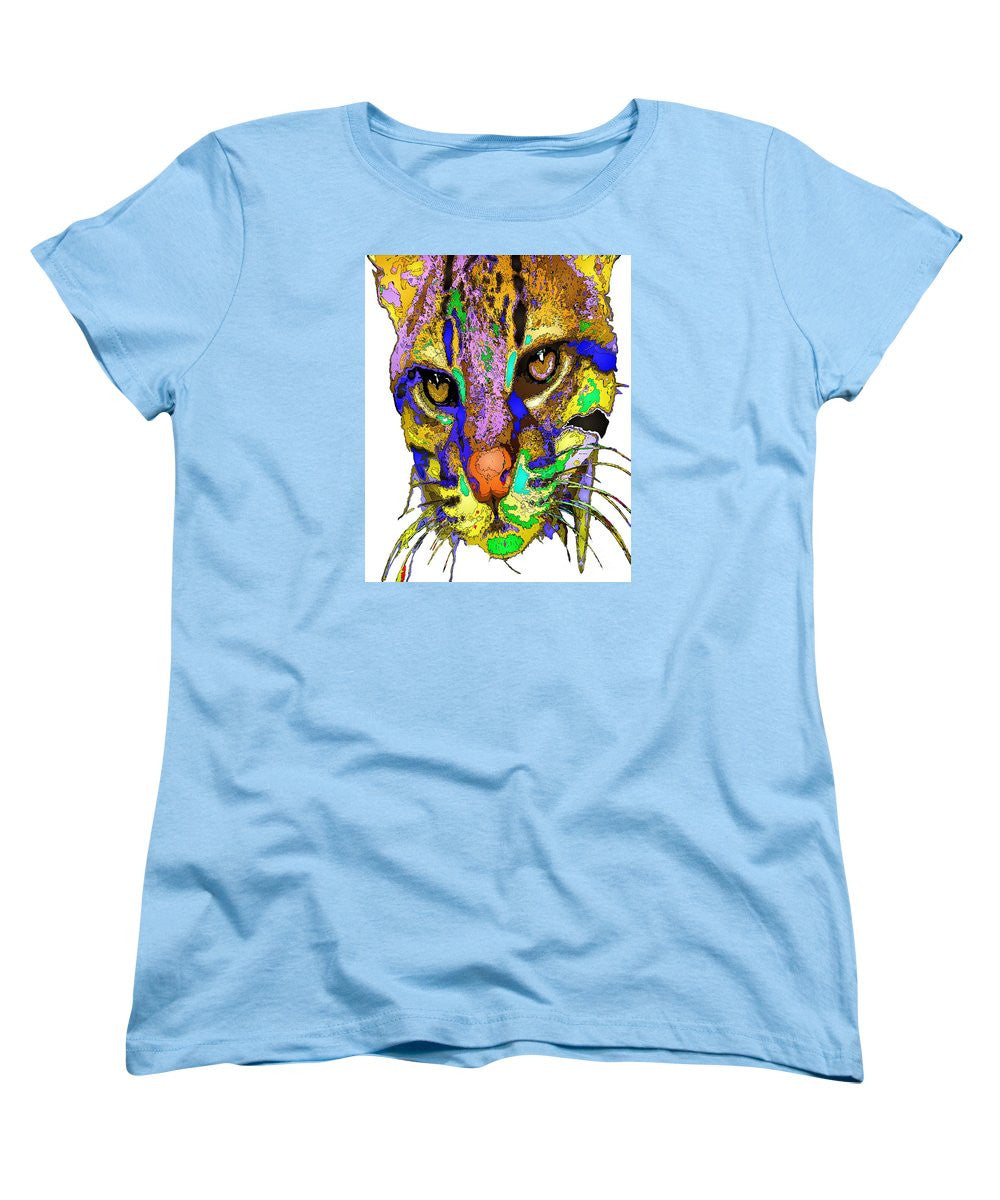 Women's T-Shirt (Standard Cut) - Whiskers. Pet Series