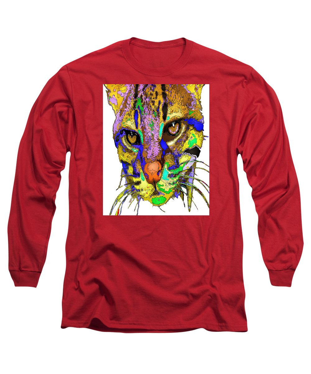 Long Sleeve T-Shirt - Whiskers. Pet Series