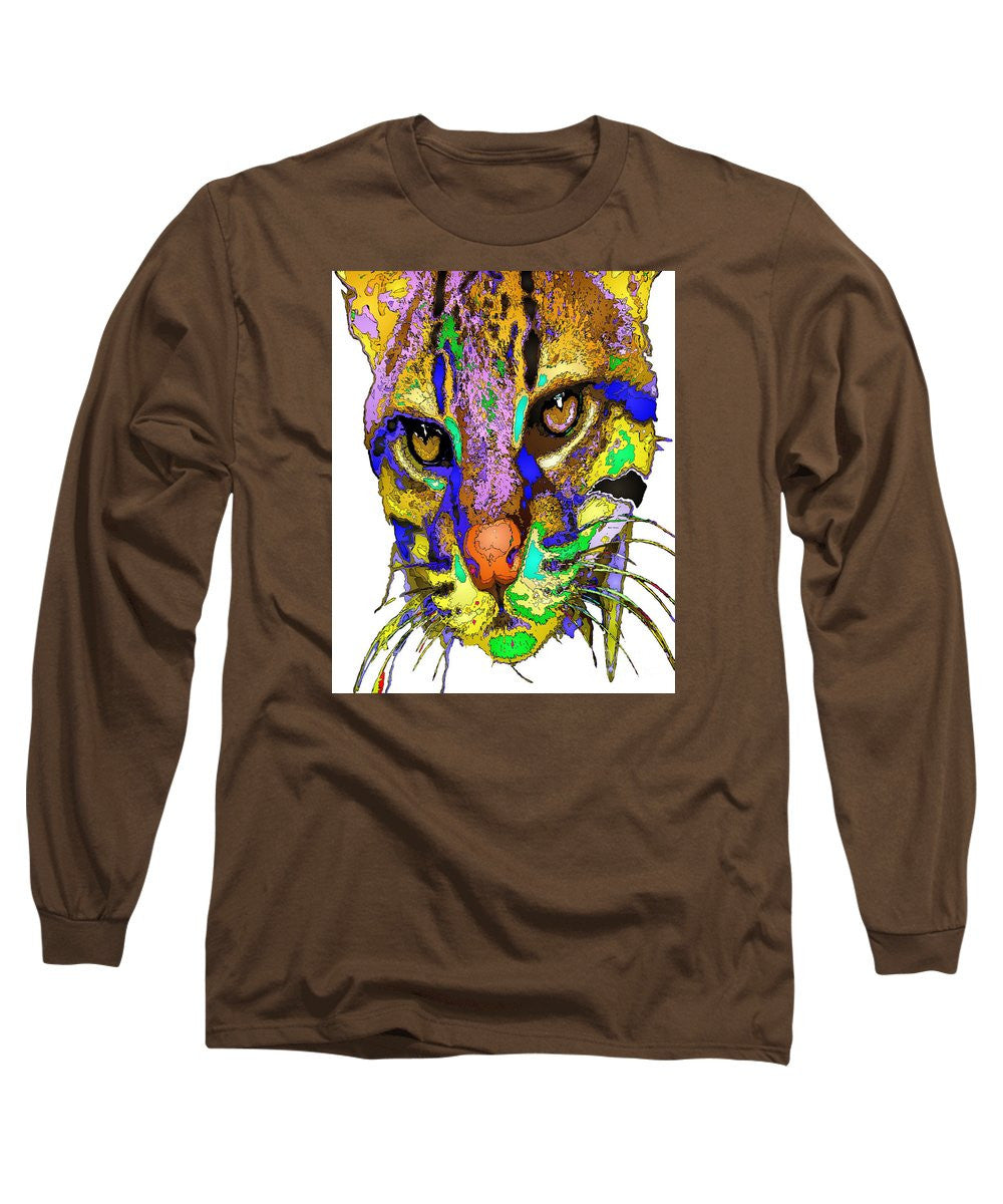 Long Sleeve T-Shirt - Whiskers. Pet Series