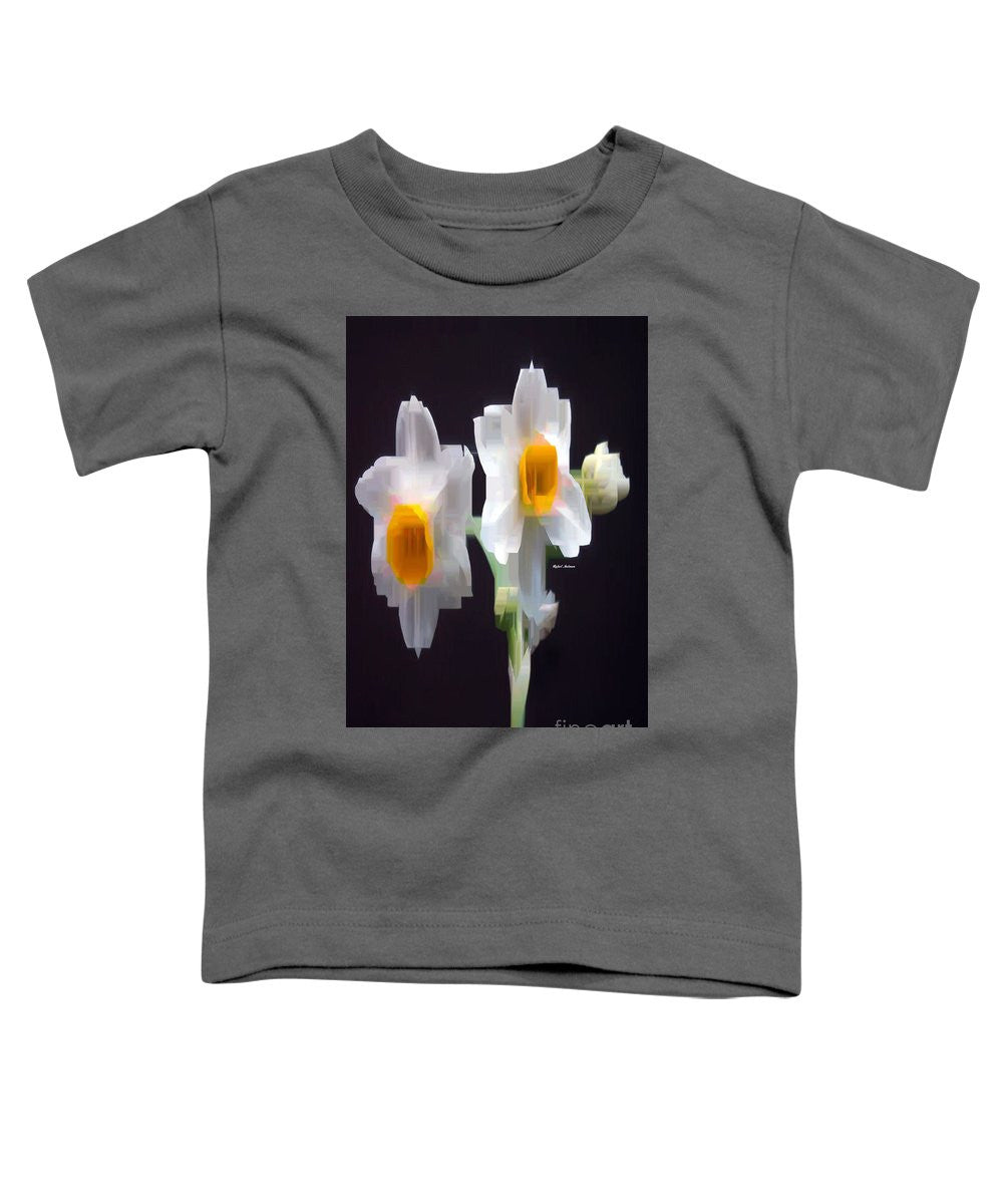 Toddler T-Shirt - White And Yellow Flower