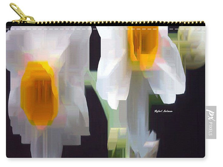 Carry-All Pouch - White And Yellow Flower