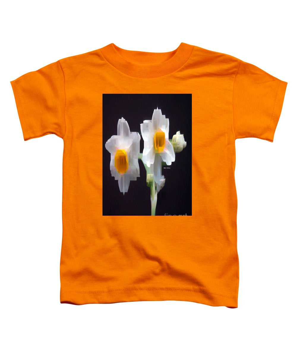 Toddler T-Shirt - White And Yellow Flower