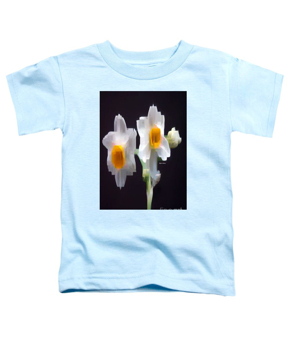 Toddler T-Shirt - White And Yellow Flower