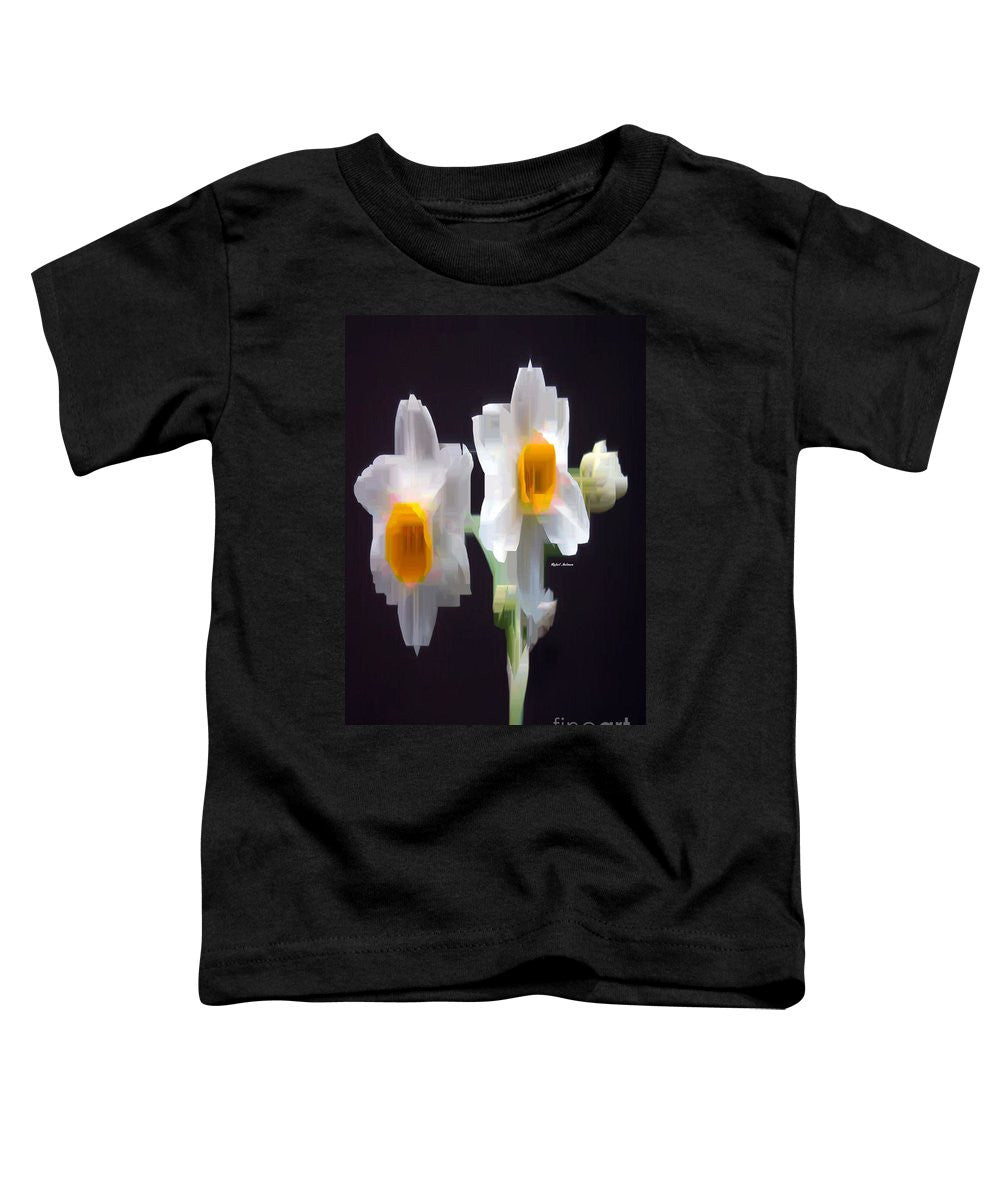 Toddler T-Shirt - White And Yellow Flower