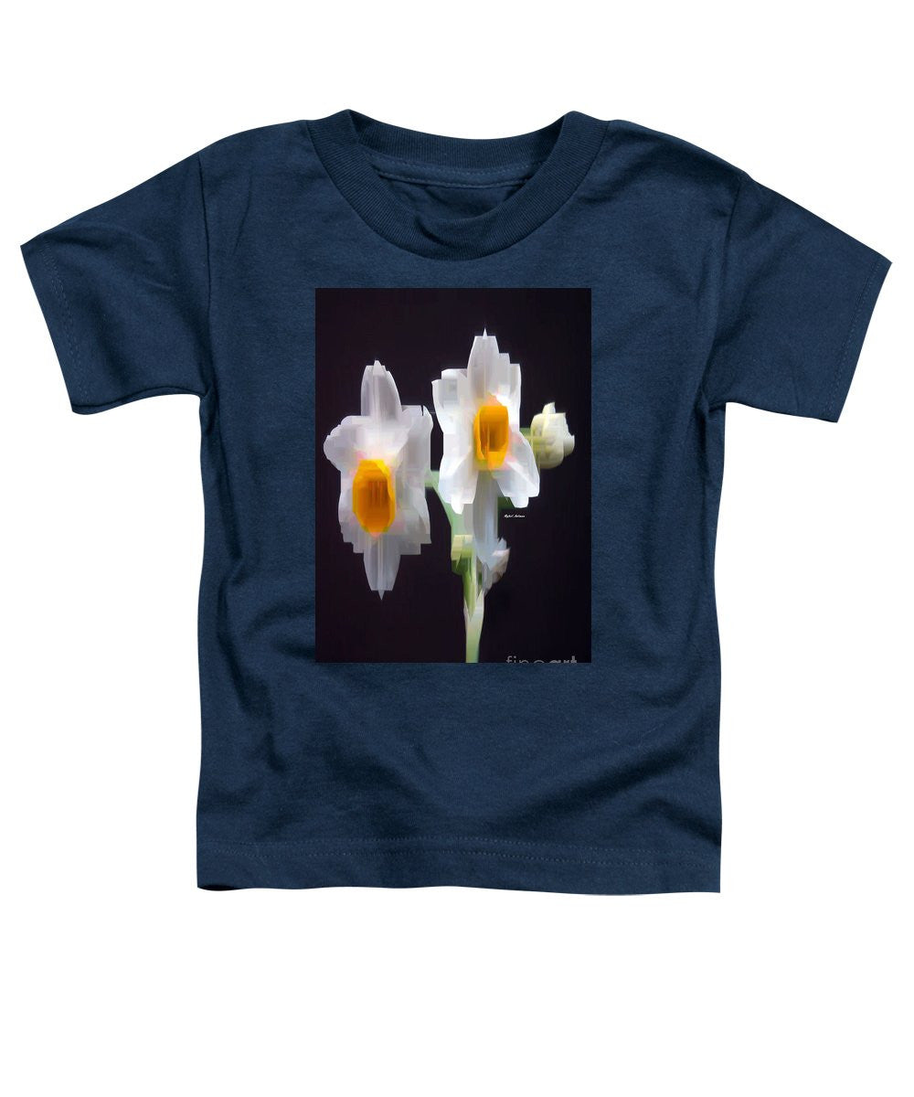 Toddler T-Shirt - White And Yellow Flower