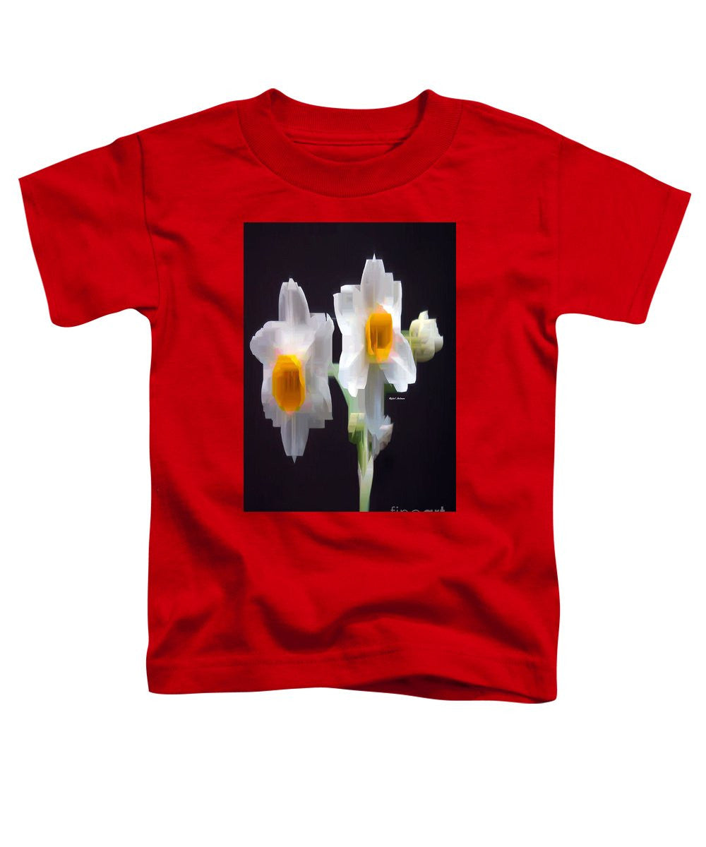 Toddler T-Shirt - White And Yellow Flower