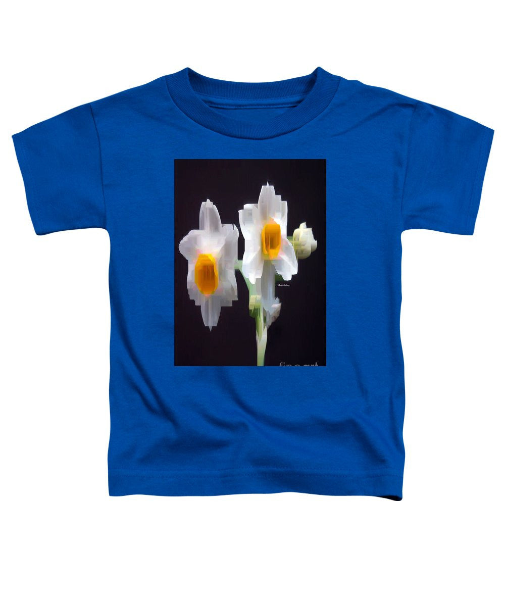 Toddler T-Shirt - White And Yellow Flower