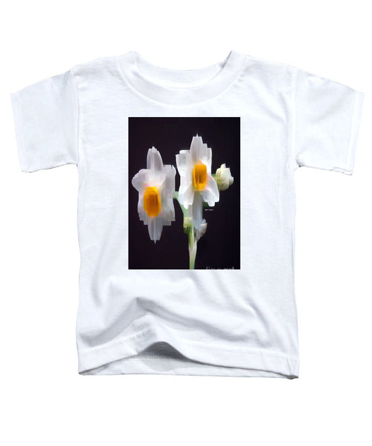 Toddler T-Shirt - White And Yellow Flower