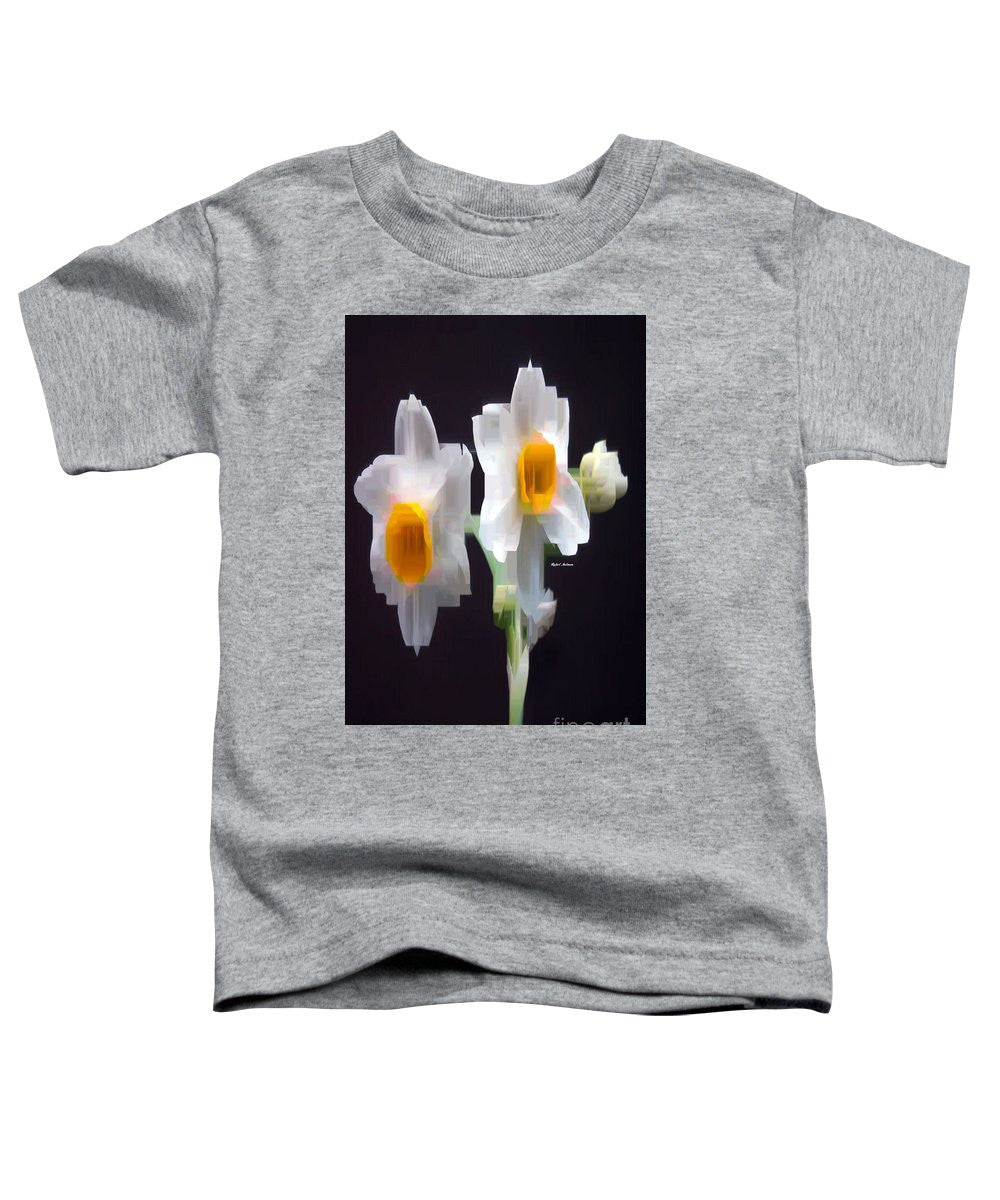 Toddler T-Shirt - White And Yellow Flower