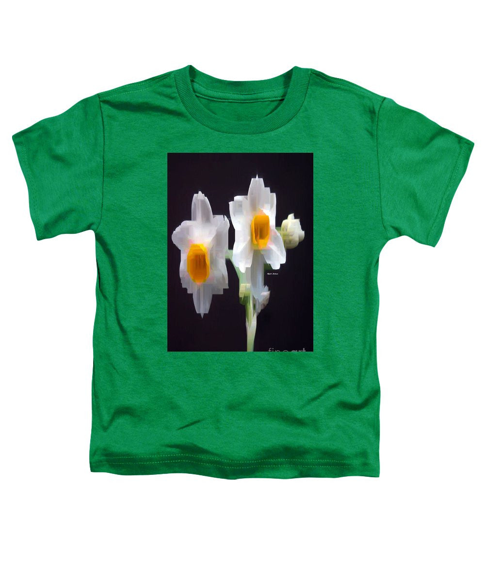 Toddler T-Shirt - White And Yellow Flower