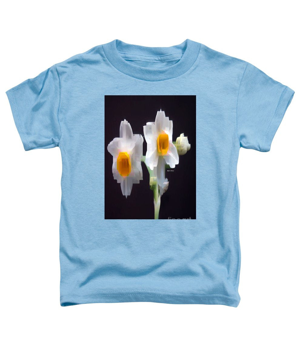 Toddler T-Shirt - White And Yellow Flower