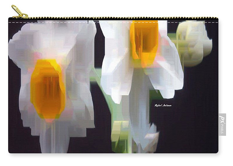 Carry-All Pouch - White And Yellow Flower