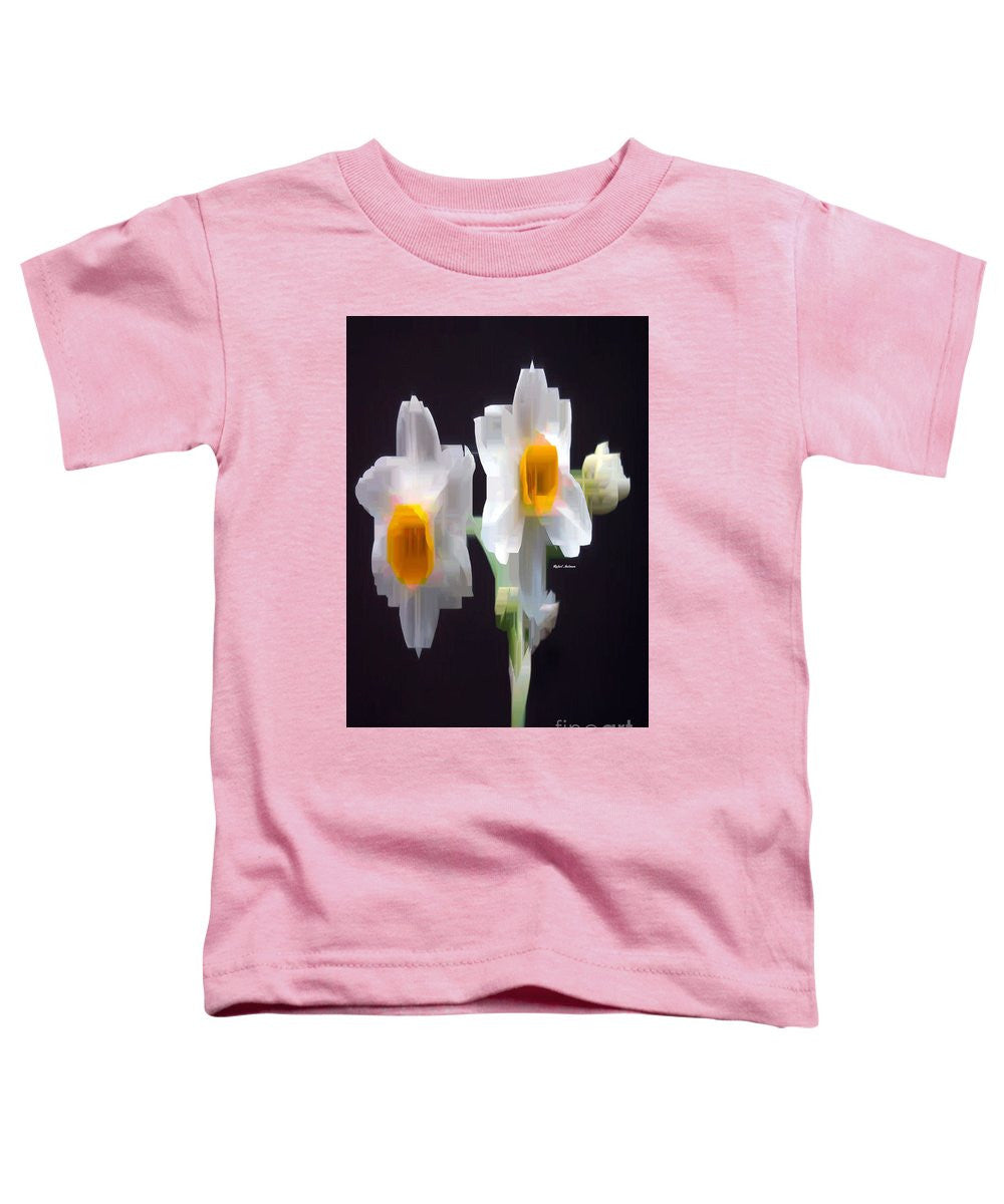 Toddler T-Shirt - White And Yellow Flower