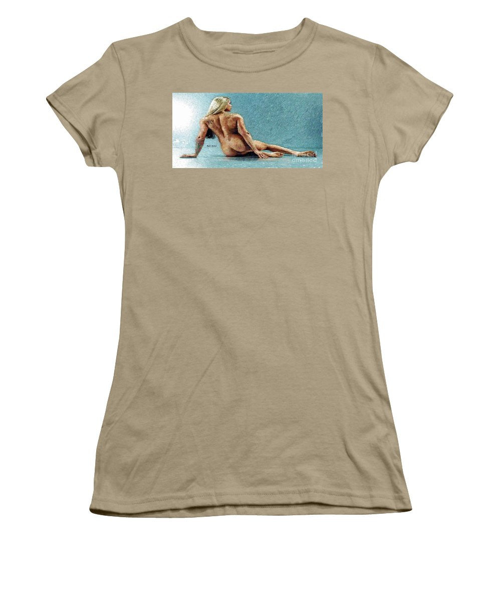 Women's T-Shirt (Junior Cut) - Woman In A Flattering Pose