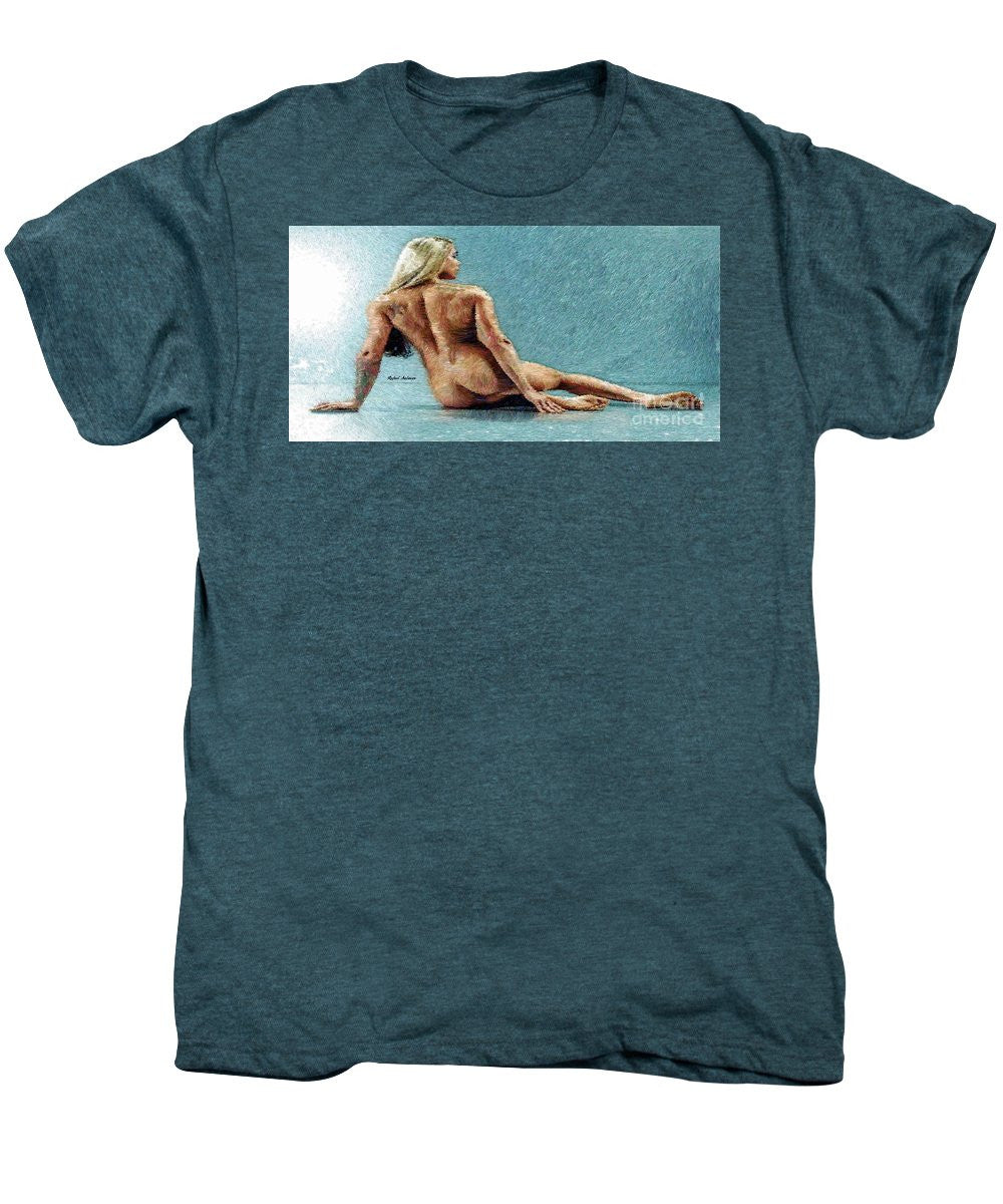 Men's Premium T-Shirt - Woman In A Flattering Pose