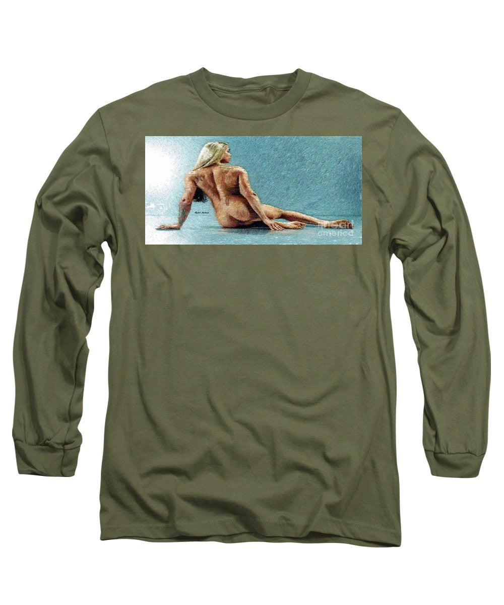 Long Sleeve T-Shirt - Woman In A Flattering Pose