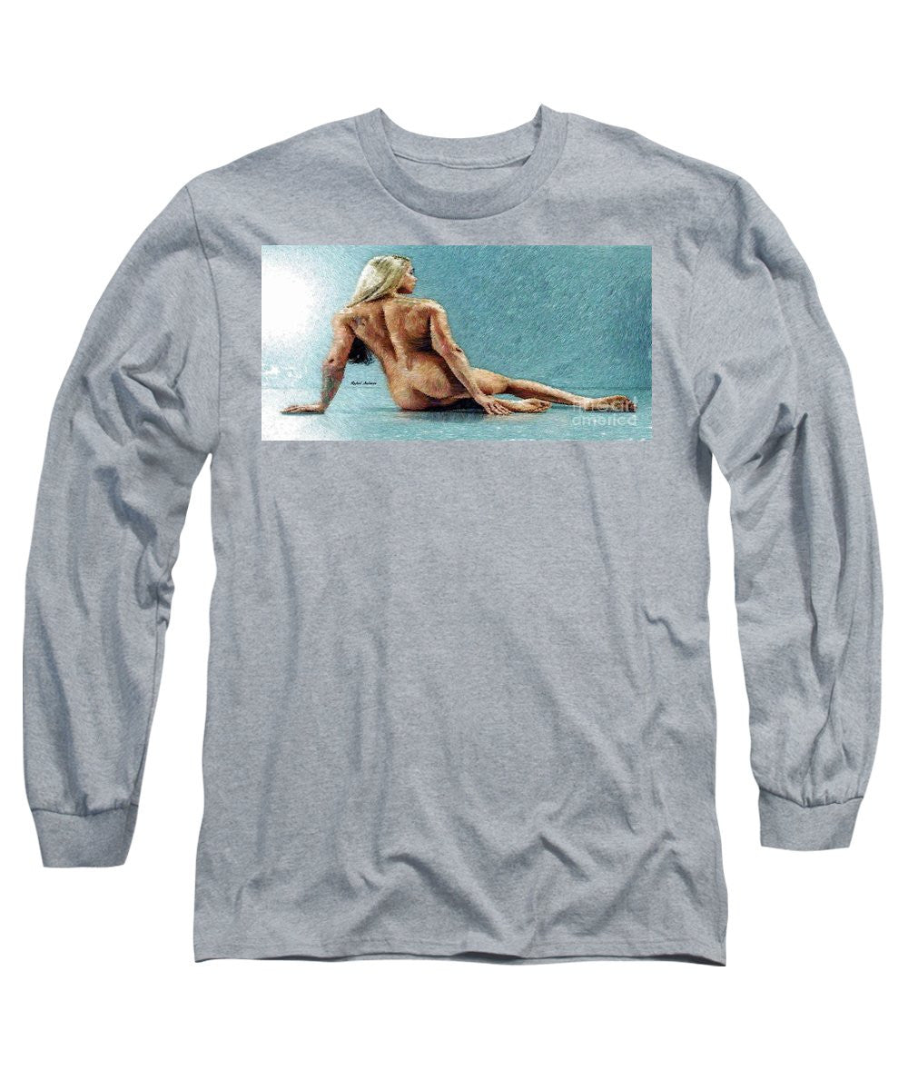Long Sleeve T-Shirt - Woman In A Flattering Pose
