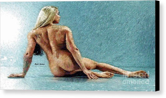 Impression sur toile - Femme dans une pose flatteuse