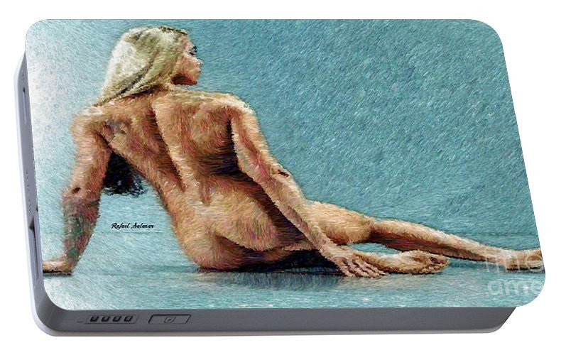 Portable Battery Charger - Woman In A Flattering Pose