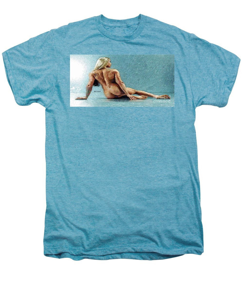 Men's Premium T-Shirt - Woman In A Flattering Pose